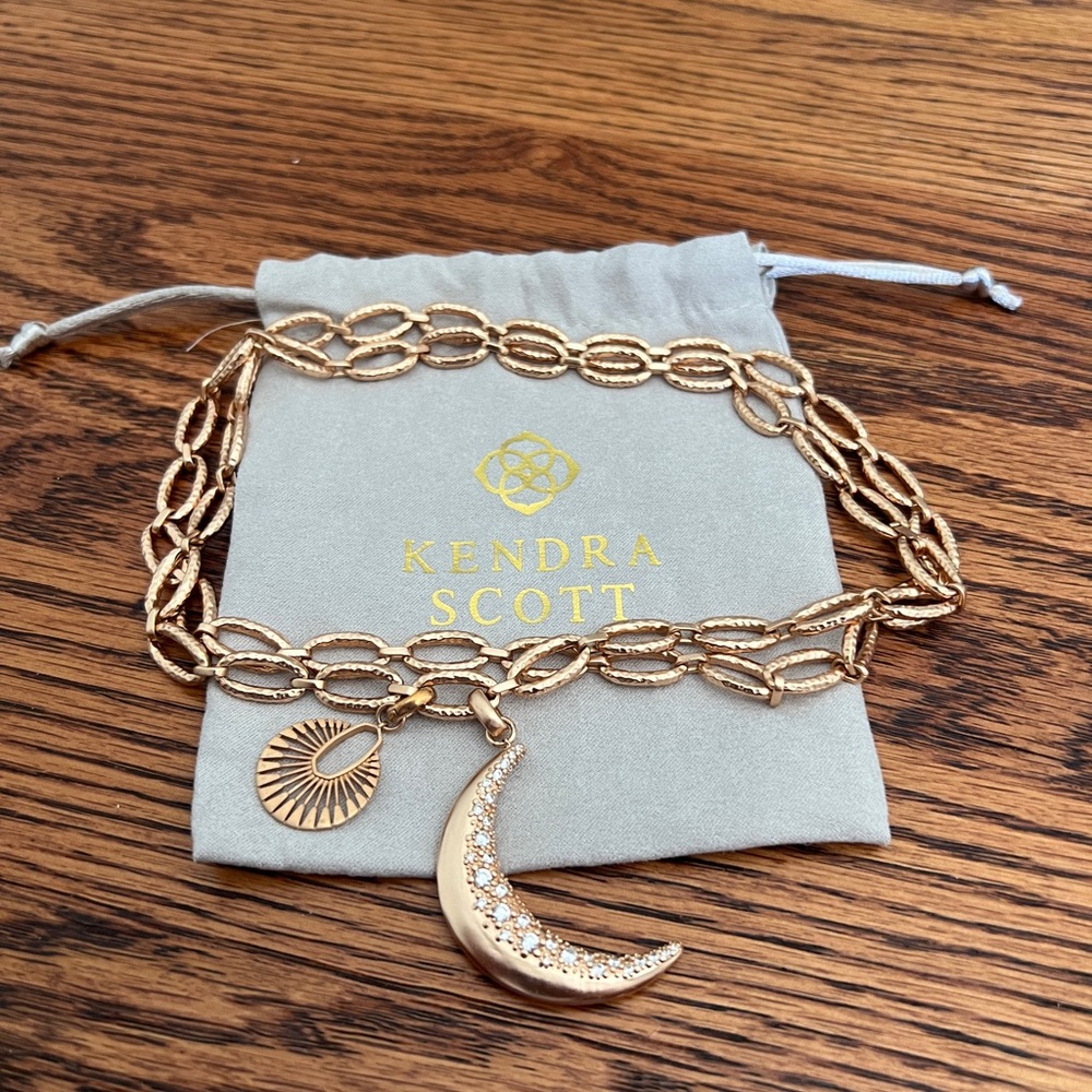Kendra Scott Rose Gold Celestial Necklace